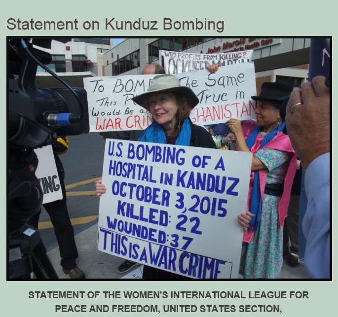 WILPF_US_on_the_Kunduz_bombing_2015